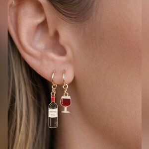 Gold & Silver Plated Earrings Hoops with Charms! (BUY 1 GET 1 HALF OFF!!)